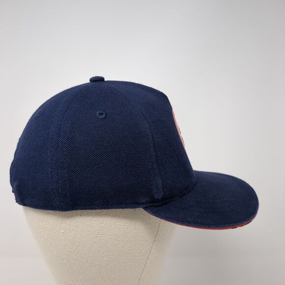 Captain America Snapback Hat Blue One Size Adjustable 6 Panel Marvel Avengers - Picture 4 of 9